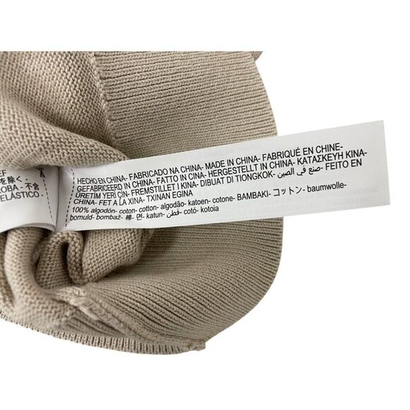 Massimo Dutti Mens Cardigan Sweater XL Beige Cotton Full Zip 0978/350 NWT - Picture 8 of 13